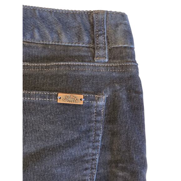LL Bean Favorite Fit Corduroy Pants Casco Cords Straight Leg Gunmtl Gray | 8 EUC - Picture 7 of 10